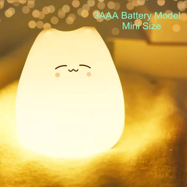 Mini Kawaii Popular Cat Baby Night Lamp